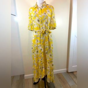 Banana Republic yellow floral dress